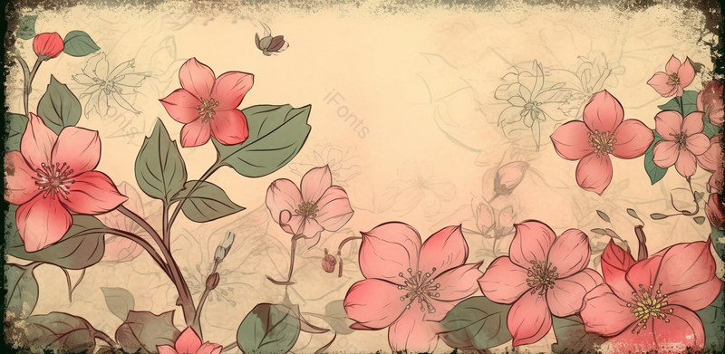 母亲节文艺手绘插画花朵粉色banner展板背景花瓣桃花,插画/手绘图,插画/手绘图库,插画/手绘图下载,插画/手绘